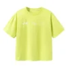 T-shirt met meerdere logo’s “Yellow White”