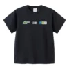 T-shirt met meerdere logo’s “Zwart”