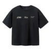 T-shirt met meerdere logo’s “Zwart”