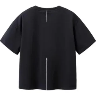 T-shirt met meerdere logo’s “Zwart”