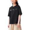 T-shirt met meerdere logo’s “Zwart”