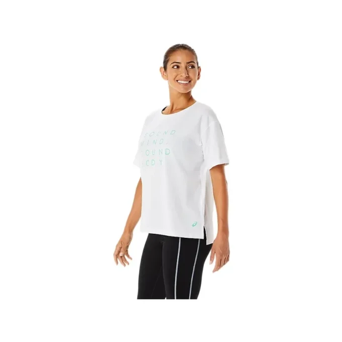 Training Core Relaxed T-shirt met print “White”