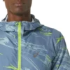Waterafstotend geweven jasje met print “Blue Green”