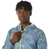 Waterafstotend geweven jasje met print “Blue Green”