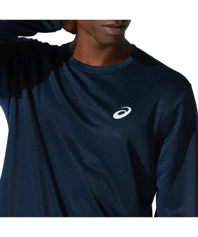 Zilveren T-shirt met lange mouwen “French Blue”
